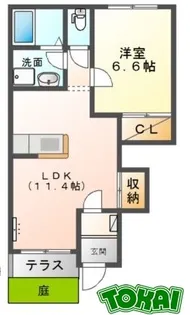 マシェリ【1階】の間取り