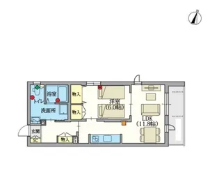 (シニア限定)へーベルVillage 鶴見市場【4階】の間取り