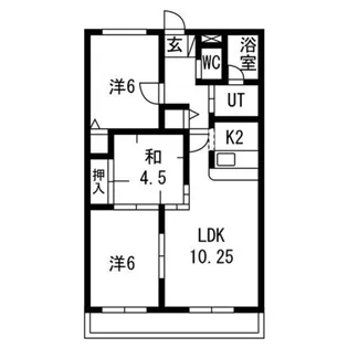 エスポワールI【3階】の間取り