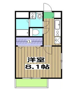 シャルレ1番館【2階】の間取り
