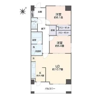 旭ビル21【11階】の間取り