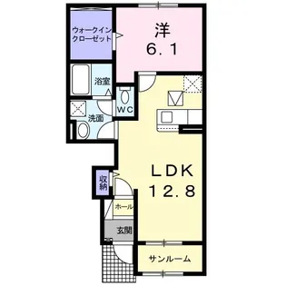 紫陽花・VII【1階】の間取り