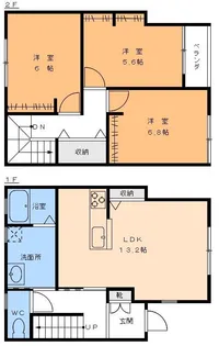 キャトルセゾン道後の間取り