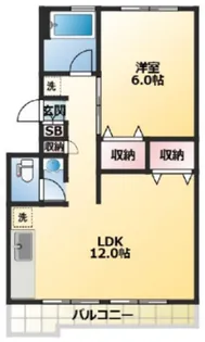 聖サンハイツ【3階】の間取り