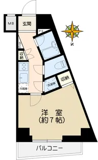 パレステュディオ文京音羽【6階】の間取り