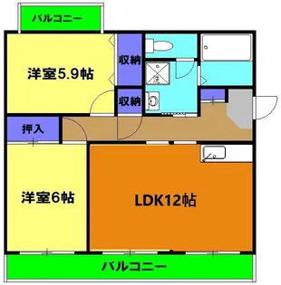 チロリン邑 I【4階】の間取り
