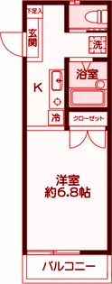 セリーヌ大口【2階】の間取り