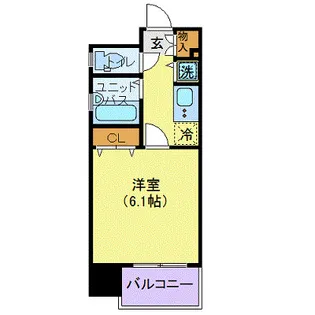 ヴィーダ日本橋EAST【6階】の間取り
