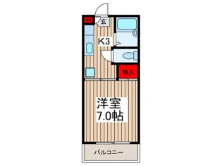 東仲町ハイツ【2階】の間取り