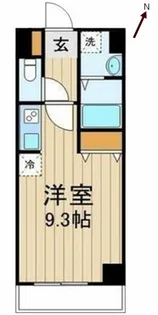 レスポワール佃【5階】の間取り