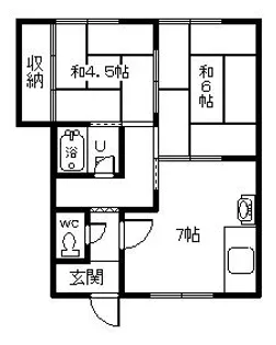 瑞穂マンション【2階】の間取り