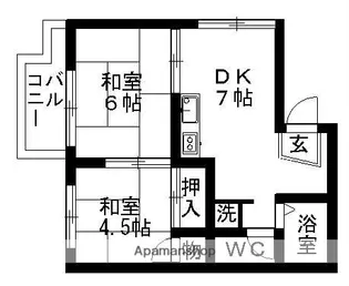 フォーブル幡野【1階】の間取り