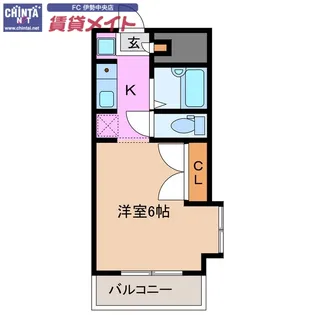 エステートピア岩渕【3階】の間取り