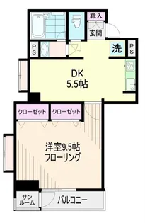 黄楊の木コート【2階】の間取り