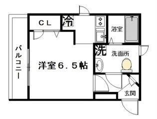プラシード溝口【3階】の間取り