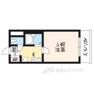 ピラーズ御所西【1階】の間取り