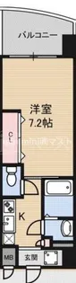 ラグゼ弁天町【5階】の間取り
