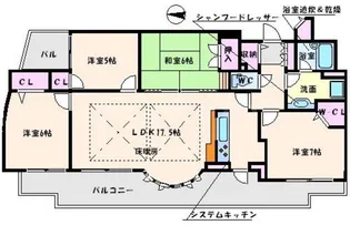 セレッソコート南千里佐竹台グランヒルズ【2階】の間取り