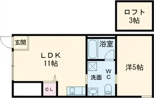 下三条町ソラノマ【1階】の間取り