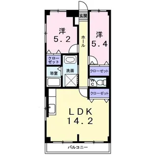 ガーデン六実【2階】の間取り