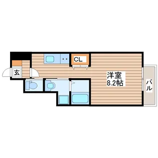 ARMANDあすと長町【1階】の間取り