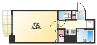 クレセント谷町【4階】の間取り