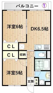 クレスト鹿島【3階】の間取り