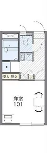 レオパレス高樹グリーンともべIII【2階】の間取り