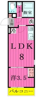 LEVICIA BLDG.III【2階】の間取り