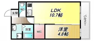 ピオニー久宝寺【4階】の間取り