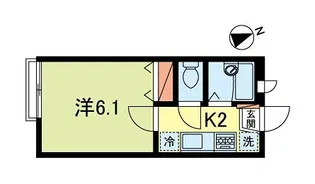 サットンプレイス杉崎【1階】の間取り