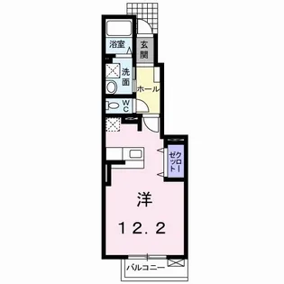 ポプルスA【1階】の間取り