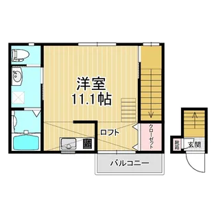 EKフラット【2階】の間取り