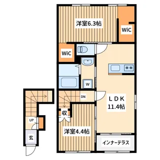 クレリア【2階】の間取り