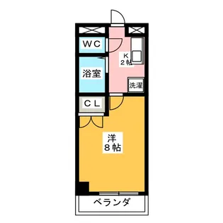 赤いハンカチ(東区)【2階】の間取り