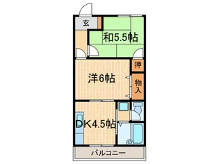 高丸マンション【4階】の間取り
