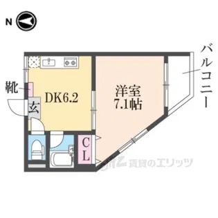 サニーハイツ【2階】の間取り