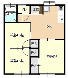 ジュネスハイツ【2階】の間取り