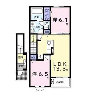 Kメゾン君津【2階】の間取り