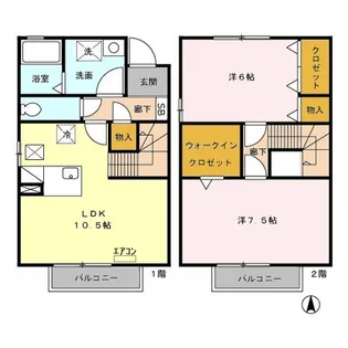 シャローム D【1階】の間取り