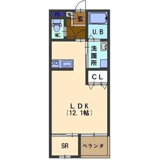 ロワイヤルA【2階】の間取り