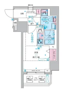 ジェノヴィア三郷駅前【14階】の間取り