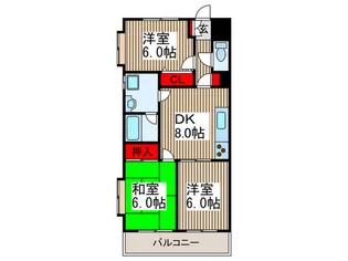 ステイツ所沢【3階】の間取り