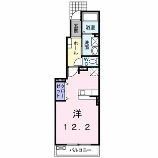 ハイティーン【1階】の間取り