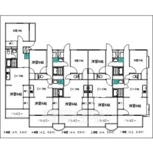 エクセル伏屋【1階】の間取り