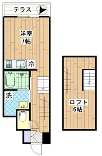 エピ駒沢【1階】の間取り