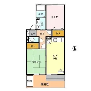 メルベーユ【1階】の間取り