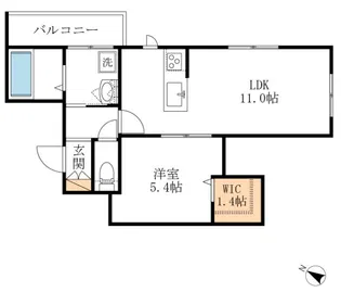 プティ ヴェール【3階】の間取り