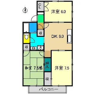 ANNEX Y A棟【1階】の間取り