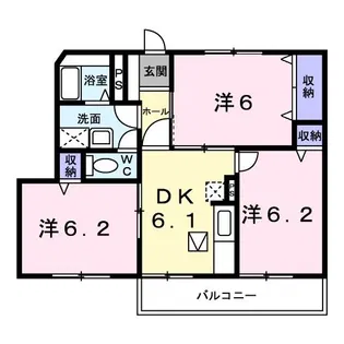 グランルミエール【1階】の間取り